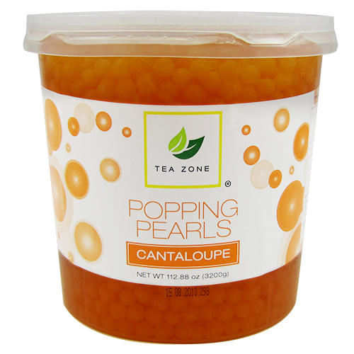 Tea Zone Cantaloupe Popping Pearls (7 lbs) - CustomPaperCup.com