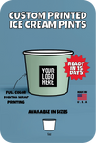 CUSTOM PRINTED ICE CREAM PINTS - CustomPaperCup.com Branded Restaurant Supplies
