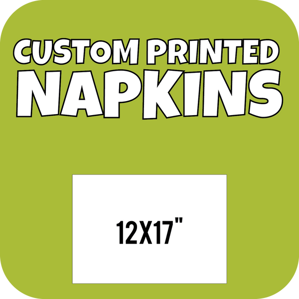 Custom Printed Napkins 12x17 - CustomPaperCup.com Branded Restaurant Supplies