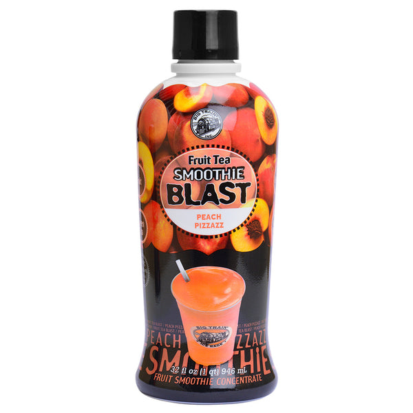 Big Train Peach Pizazz Fruit Tea Smoothie Blast Mix (32oz) - CustomPaperCup.com Branded Restaurant Supplies