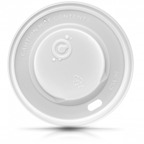 90mm Hot Cup Lid- WHITE 1000ct - CustomPaperCup.com