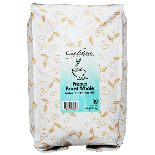 Cafvina French Roast - Whole Bean (5 lbs) - CustomPaperCup.com Branded Restaurant Supplies