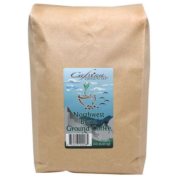 Cafvina Northwest Blend - Ground (5 lbs) - CustomPaperCup.com Branded Restaurant Supplies