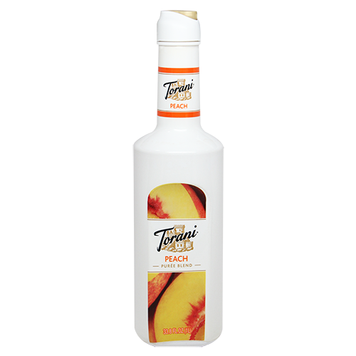 Torani Peach Purée Blend (1L) - CustomPaperCup.com Branded Restaurant Supplies