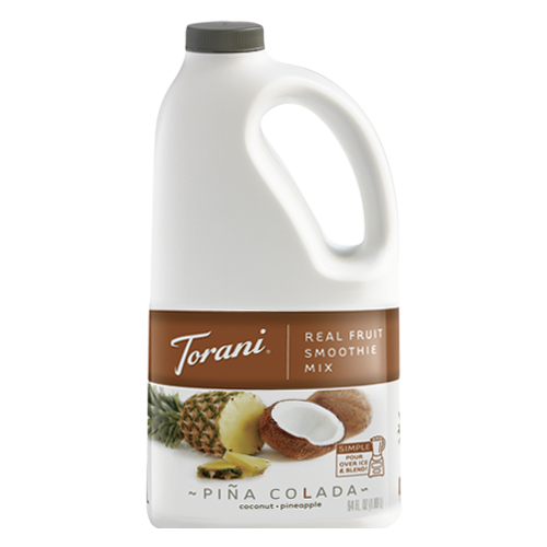 Torani Pina Colada Real Fruit Smoothie Mix (64oz) - CustomPaperCup.com Branded Restaurant Supplies