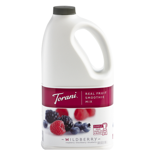 Torani Wildberry Real Fruit Smoothie Mix (64oz) - CustomPaperCup.com Branded Restaurant Supplies