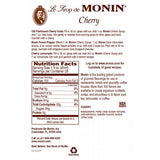 Monin Cherry Syrup (750mL) - CustomPaperCup.com Branded Restaurant Supplies