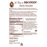 Monin Dark Chocolate Syrup (750mL) - CustomPaperCup.com Branded Restaurant Supplies