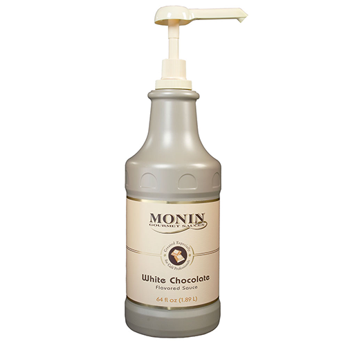 Monin White Chocolate Sauce (64oz) - CustomPaperCup.com Branded Restaurant Supplies