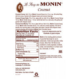 Monin Coconut Syrup (750mL) - CustomPaperCup.com Branded Restaurant Supplies
