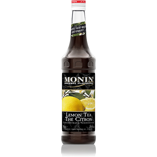 Monin Lemon Tea Concentrate Syrup (750mL) - CustomPaperCup.com Branded Restaurant Supplies