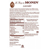 Monin Lavender Syrup (750mL) - CustomPaperCup.com Branded Restaurant Supplies