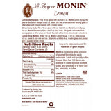 Monin Lemon Syrup (750mL) - CustomPaperCup.com Branded Restaurant Supplies