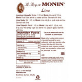 Monin Lime Syrup (750mL) - CustomPaperCup.com Branded Restaurant Supplies