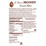 Monin Frosted Mint Syrup (750mL) - CustomPaperCup.com Branded Restaurant Supplies