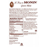 Monin Green Mint Syrup (750mL) - CustomPaperCup.com Branded Restaurant Supplies