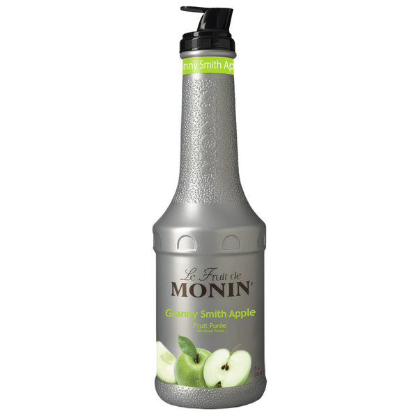 Monin Granny Smith Apple Fruit Purée (1L) - CustomPaperCup.com Branded Restaurant Supplies