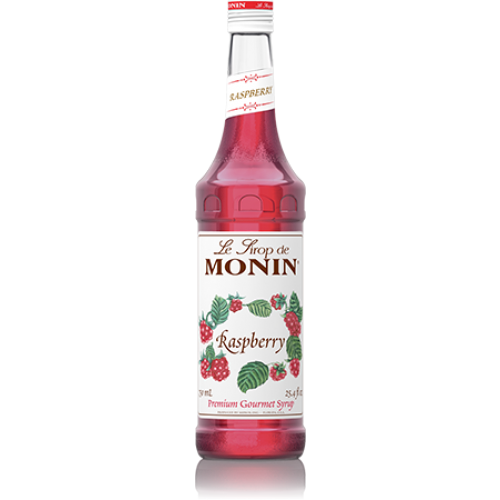 Monin Raspberry Syrup (750mL) - CustomPaperCup.com Branded Restaurant Supplies