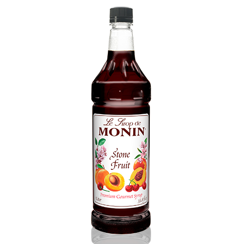 Monin Stone Fruit Syrup (1L) - CustomPaperCup.com Branded Restaurant Supplies