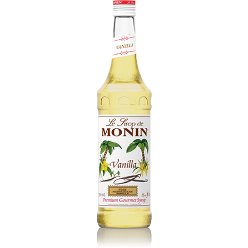 Monin Vanilla Syrup (750mL) - CustomPaperCup.com Branded Restaurant Supplies