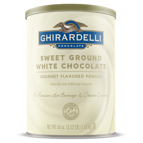 Ghirardelli Sweet Ground White Chocolate Flavored Powder (3.12 lbs) - CustomPaperCup.com Branded Restaurant Supplies