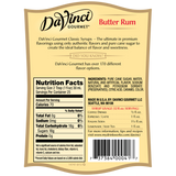 DaVinci Classic Butter Rum Syrup (750mL) - CustomPaperCup.com Branded Restaurant Supplies