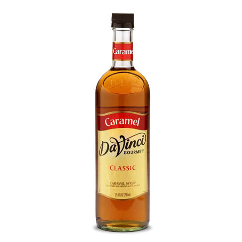 DaVinci Classic Caramel Syrup (750mL) - CustomPaperCup.com Branded Restaurant Supplies