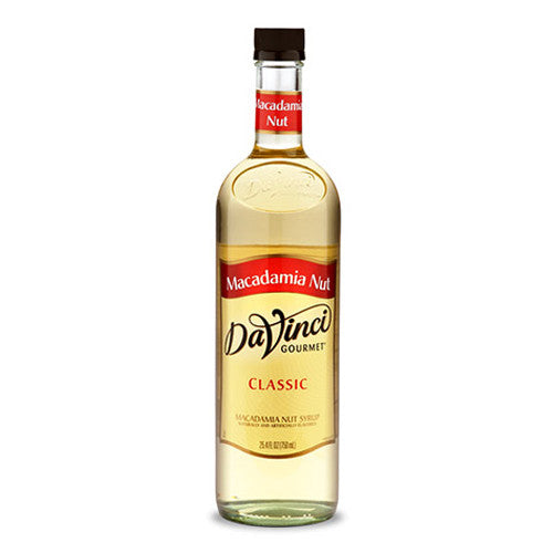 DaVinci Classic Macadamia Nut Syrup (750mL) - CustomPaperCup.com Branded Restaurant Supplies
