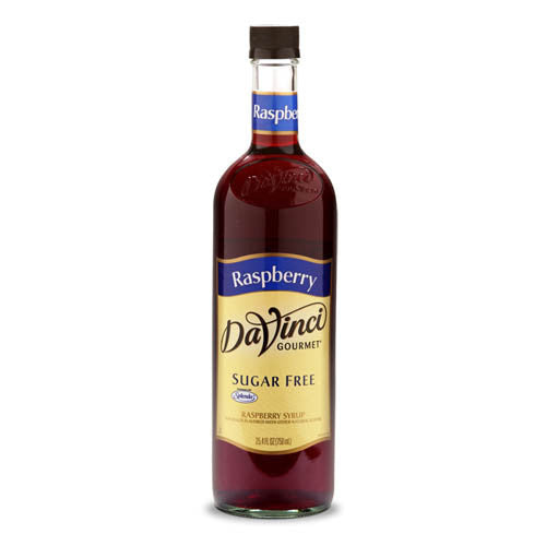 DaVinci Sugar Free Raspberry Syrup (750mL) - CustomPaperCup.com Branded Restaurant Supplies