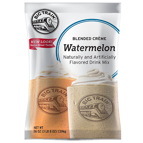Big Train Watermelon Blended Crème Frappé Mix (3.5 lbs) - CustomPaperCup.com Branded Restaurant Supplies