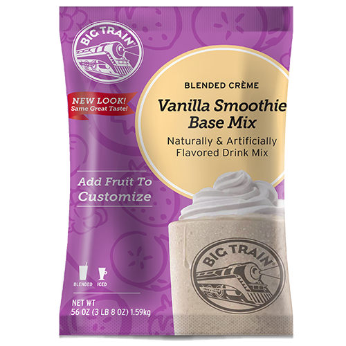 Big Train Vanilla Smoothie Mix (3.5 lbs) - CustomPaperCup.com Branded Restaurant Supplies