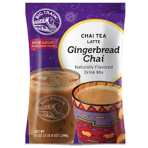 Big Train Gingerbread Chai Tea Latte Mix (3.5 lbs) - CustomPaperCup.com Branded Restaurant Supplies