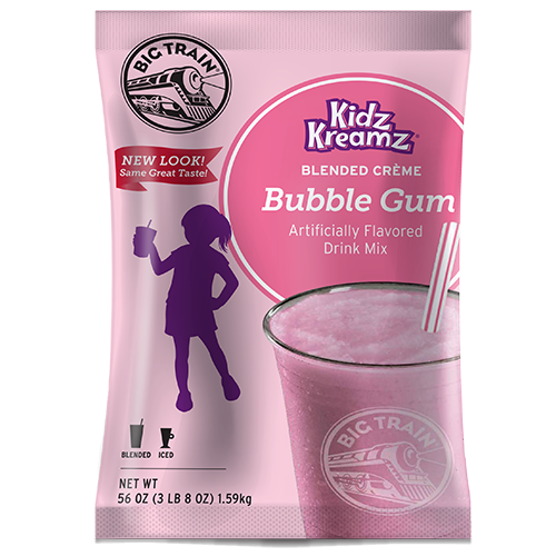 Big Train Bubblegum Kidz Kreamz Frappé Mix (3.5 lbs) - CustomPaperCup.com Branded Restaurant Supplies