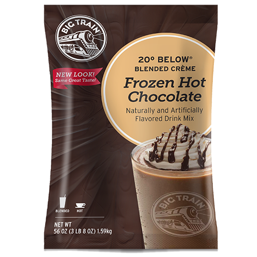 Big Train 20° Below Frozen Hot Chocolate Mix (3.5 lbs) - CustomPaperCup.com Branded Restaurant Supplies