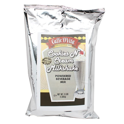 Caffe D'Vita Cookies and Creme Milkshake (3 lbs) - CustomPaperCup.com Branded Restaurant Supplies
