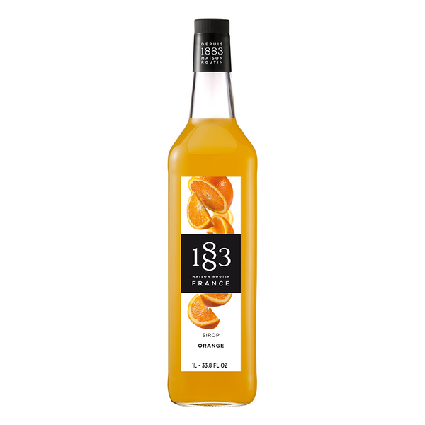 1883 Maison Routin Orange Syrup (1L) - CustomPaperCup.com Branded Restaurant Supplies