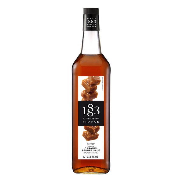 1883 Maison Routin Salted Caramel Syrup (1L) - CustomPaperCup.com Branded Restaurant Supplies