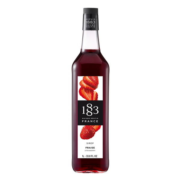 1883 Maison Routin Strawberry Syrup (1L) - CustomPaperCup.com Branded Restaurant Supplies