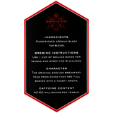 Harney & Sons Premium English Breakfast Tea - 20 Bag Box - CustomPaperCup.com Branded Restaurant Supplies