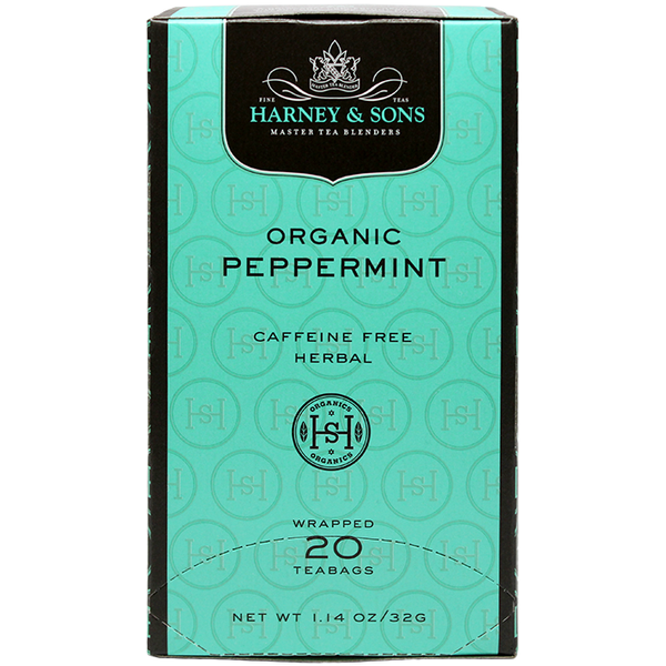 Harney & Sons Premium Organic Peppermint Herbal Tea - 6 Box Case - CustomPaperCup.com Branded Restaurant Supplies