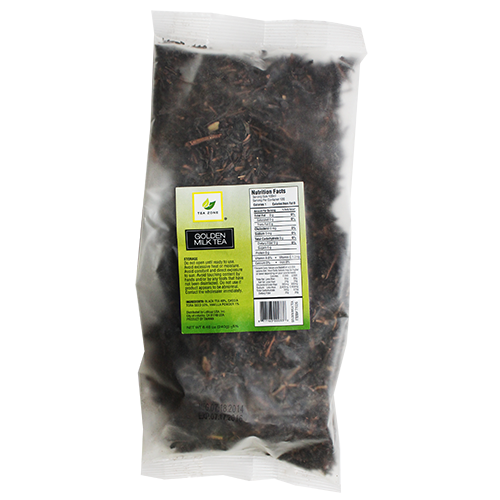 Tea Zone Golden Milk Tea Leaves - Bag (8.46oz) - CustomPaperCup.com Branded Restaurant Supplies