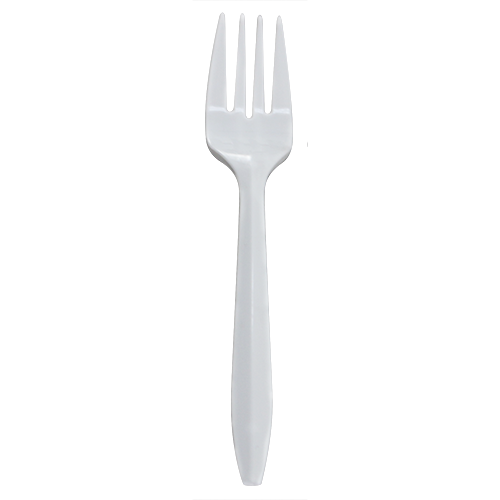 Karat PP Medium Weight Forks Bulk Box - White - 1,000 ct - CustomPaperCup.com