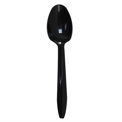 Karat PP Medium Weight Tea Spoons Bulk Box - Black - 1,000 ct - CustomPaperCup.com