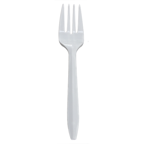 Karat PP Medium Weight Forks - White - 1,000 ct - CustomPaperCup.com