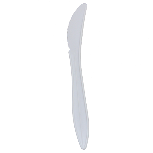 Karat PP Medium Weight Knives - White - 1,000 ct - CustomPaperCup.com