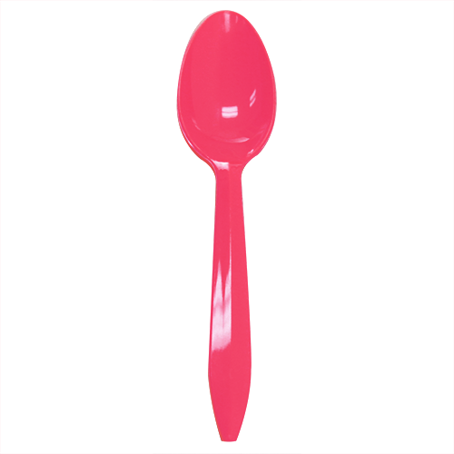 Karat PP Medium Weight Tea Spoons - Pink - 1,000 ct - CustomPaperCup.com