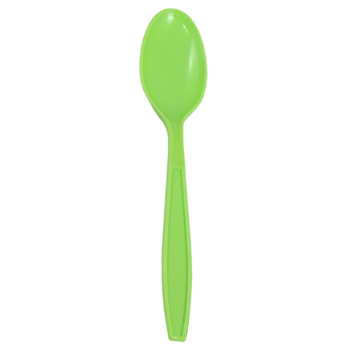 Karat PP Extra Heavy Weight Tea Spoons - Green - 1,000 ct - CustomPaperCup.com