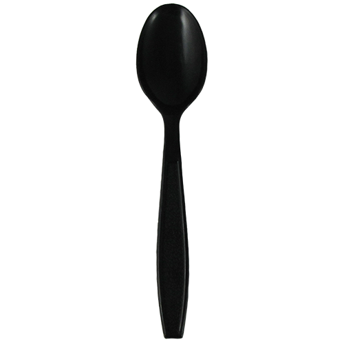 Karat PP Extra Heavy Weight Tea Spoons - Black - 1,000 ct - CustomPaperCup.com
