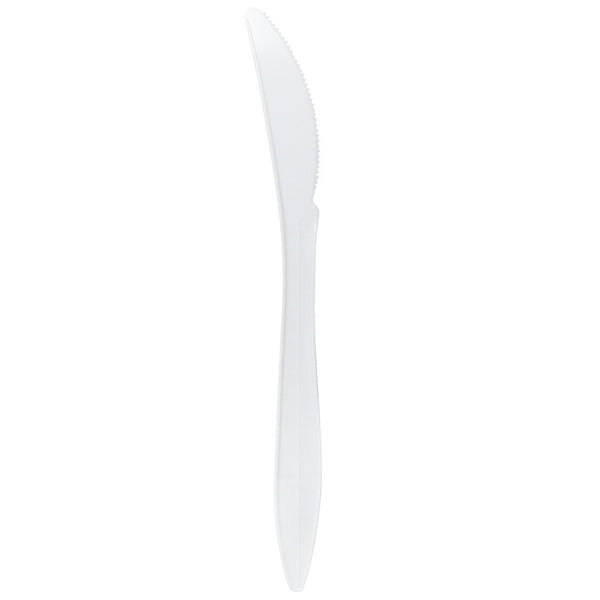 Karat PP Medium Weight Knives Bulk Box - White - 1,000 ct - CustomPaperCup.com