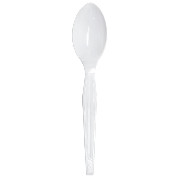 Karat PS Medium-Heavy Weight Tea Spoons Bulk Box - White - 1,000 ct - CustomPaperCup.com